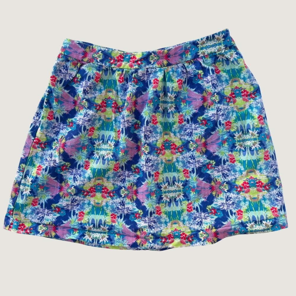 Victoria's Secret Floral Mini Skirt Size 6 Multicolor Tropical Resort Vibrant